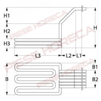Rezistenta friteuza OLIS putere 13000W